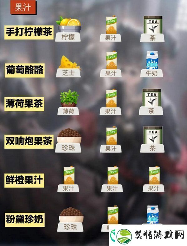 归龙潮饮品配方大全饮品有哪些配方