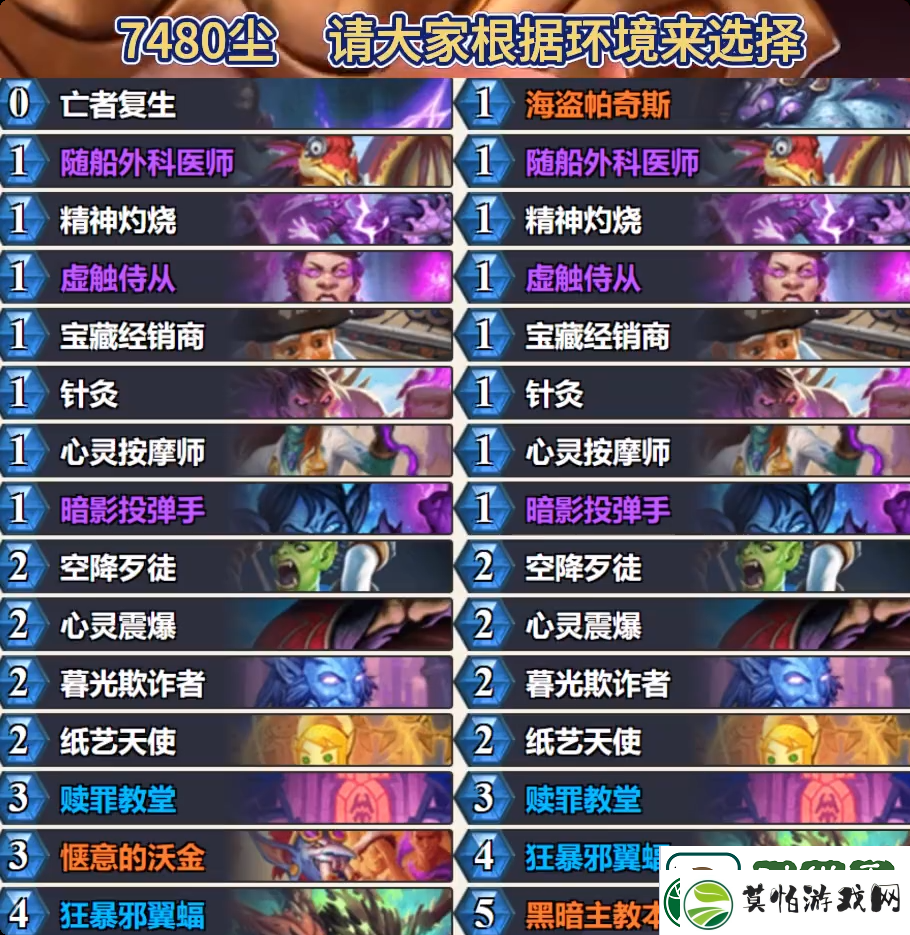 炉石传说狂野快攻暗牧卡组代码