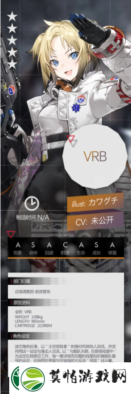 少女前线VRB角色介绍